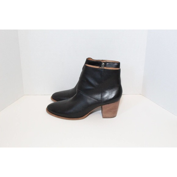 Madewell The Rosie Ankle Boot in Leather Black MA434 Women's Size 10 H14745 - Picture 3 of 10